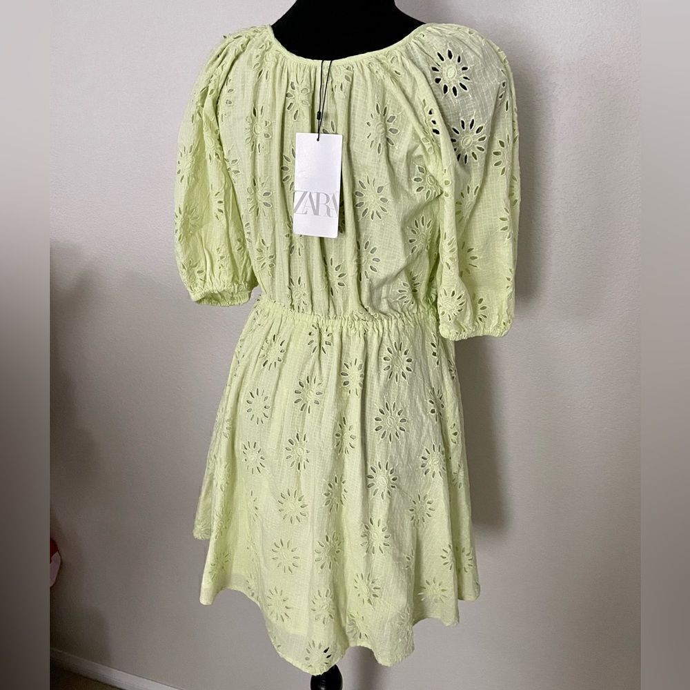 NWT Zara Openwork Embroidered Dress - Picture 11 of 14